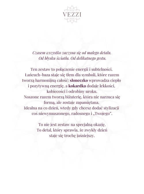 Zestaw Biżuterii Sunny Wishes Charms