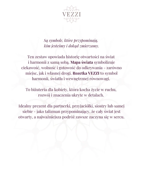 Zestaw Biżuterii Vezzi World Charms