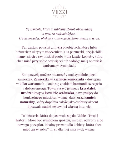 Zestaw biżuterii Made of Quiet z możliwością graweru Z10857Z00