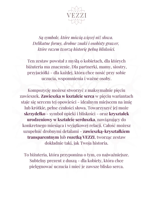 Zestaw biżuterii Infinity Story z możliwością graweru Z10859Z00