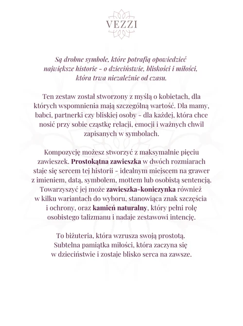 Zestaw biżuterii Hidden Luck z możliwością graweru Z11017Z00