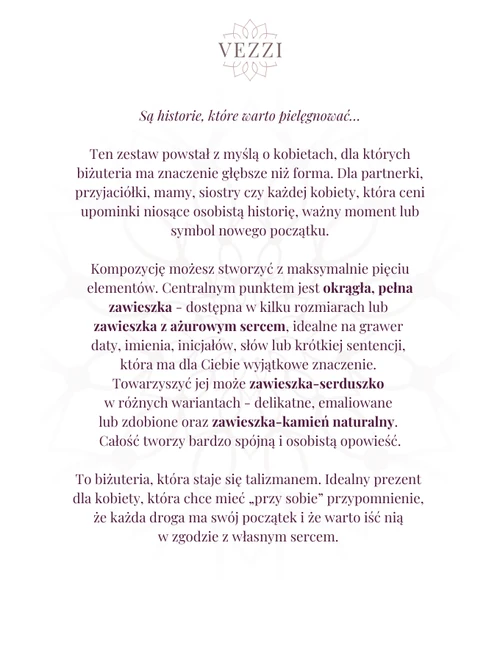 Zestaw biżuterii Black Velvet z możliwością graweru Z11018Z00