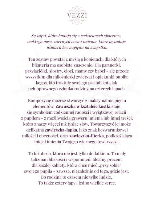 Zestaw biżuterii Soulmate Whisper z możliwością graweru Z11021Z00