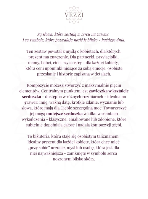 Zestaw biżuterii Close to You z możliwością graweru Z11026Z00