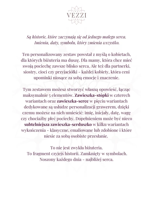 Zestaw biżuterii Because of You z możliwością graweru Z11035Z00