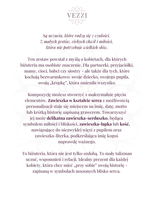 Zestaw biżuterii Despite Everything z możliwością graweru Z11040Z00