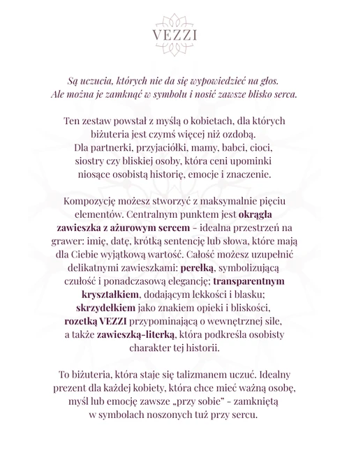 Zestaw biżuterii Endless Elegance z możliwością graweru Z11043Z00