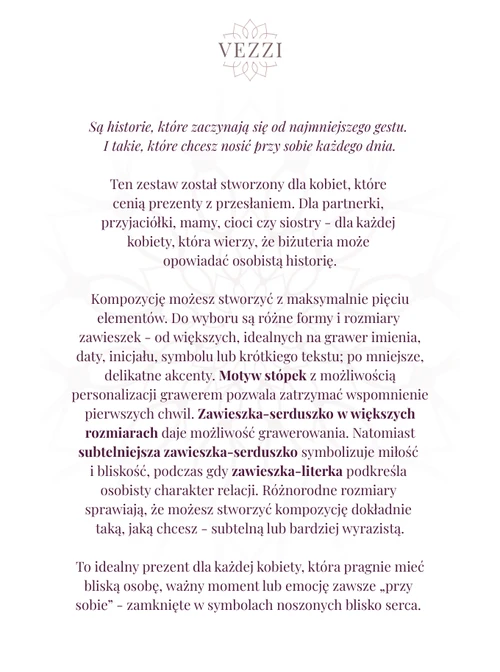 Zestaw biżuterii Simply Subtle z możliwością graweru Z11046Z00