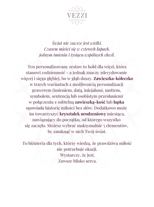 Zestaw biżuterii Soulmate Vibes z możliwością graweru Z11085Z00