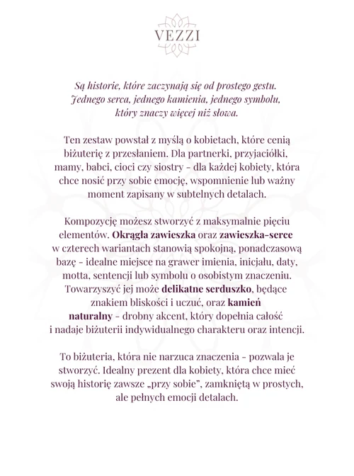 Zestaw biżuterii Aura z możliwością graweru Z11097Z00