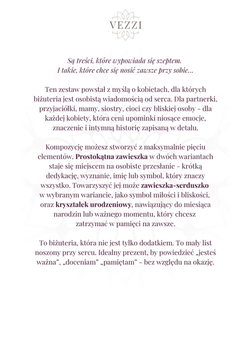 Zestaw biżuterii Connection z możliwością graweru Z11083Z00