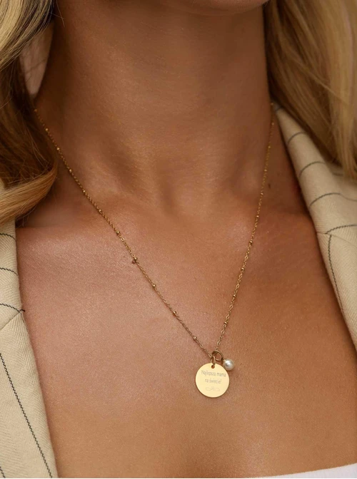 Zestaw biżuterii Golden Chapter z możliwością graweru Z11032Z00