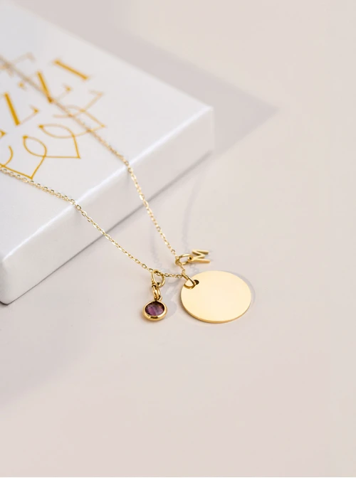 Zestaw biżuterii Golden Charm z możliwością graweru Z10846Z00