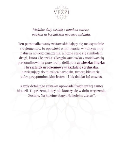 Zestaw biżuterii Tiny Heart Treasures z możliwością graweru Z11101Z00