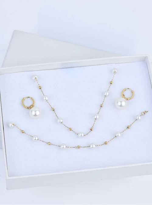 Zestaw Biżuterii Maple Moon Pearls