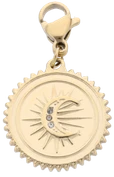 Zawieszka, charms księżyc, stal pozłacana SC11408Z00