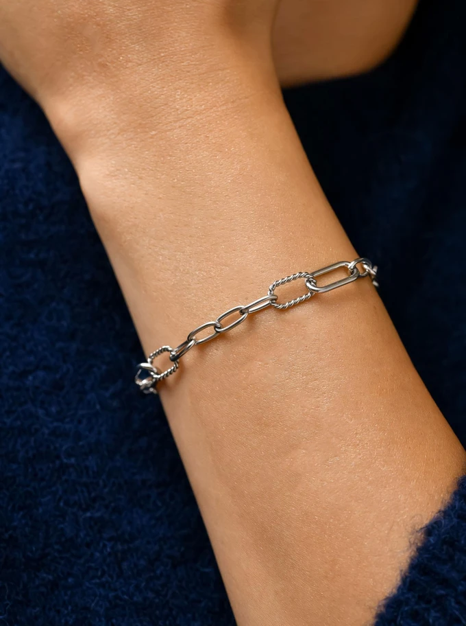 Bransoletka łańcuch, baza Charms, stal S110374S00