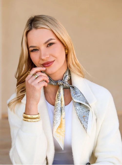 Apaszka Jedwabna, 65 cm x 65 cm, AP11928-07