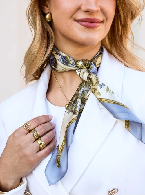 Apaszka Jedwabna, 68 cm x 68 cm, AP11948-07