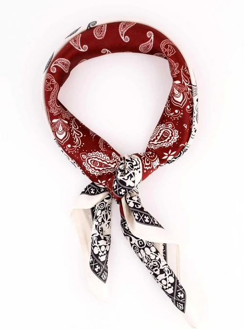 Apaszka Jedwabna, 68 cm x 68 cm, Paisley, AP11951-07