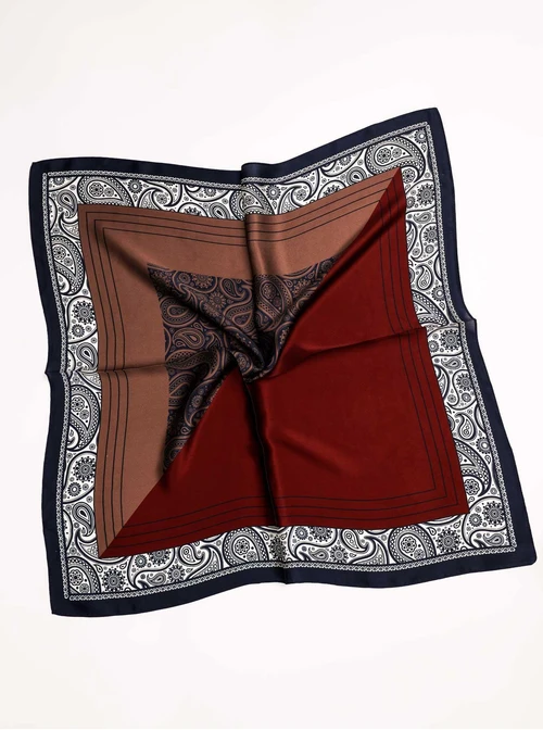 Apaszka Jedwabna, Paisley, 65 cm x 65 cm,  AP11938-07