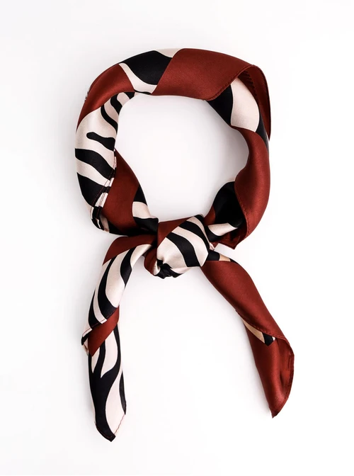 Apaszka Jedwabna, Zebra, 68 cm x 68 cm,  AP11917-07