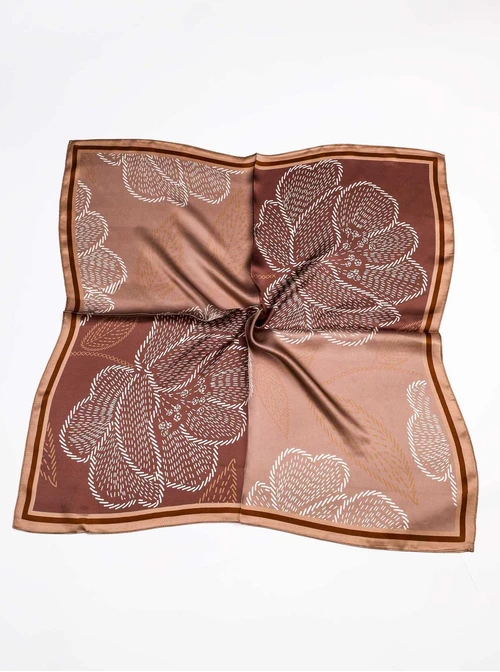 Apaszka Jedwabna, kwiaty, 68 cm x 68 cm, AP11940-07