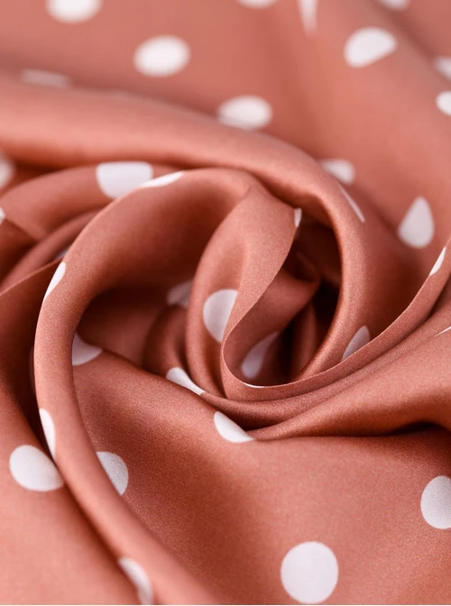 Apaszka Jedwabna, Kropki, 66 cm x 66 cm, AP11952-07