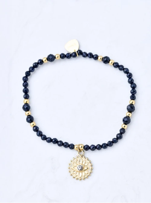 Bransoletka oko proroka, Noc Kairu, stal pozłacana, S110608Z00