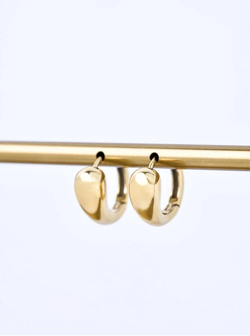 Kolczyki kółeczka, stal pozłacana S211333Z00