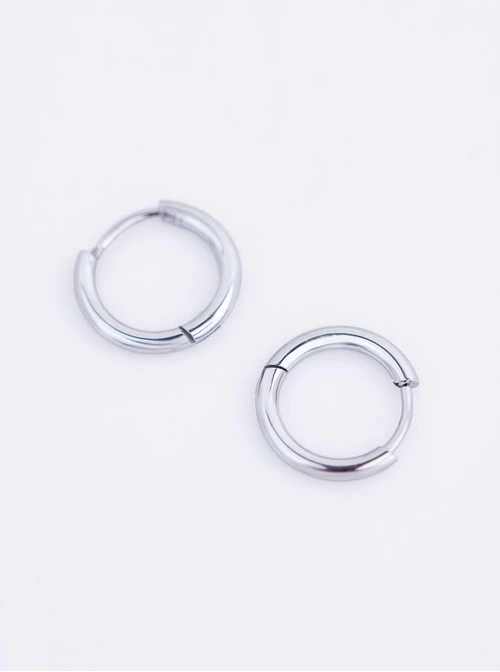 Kolczyki męskie, kółeczka, stal S211569S00