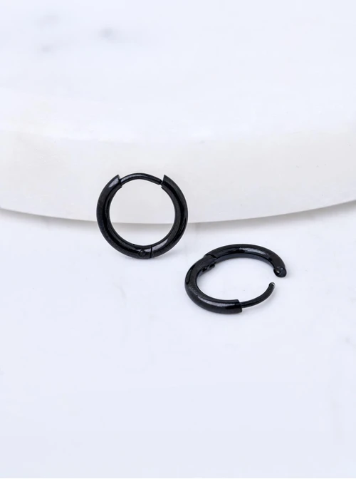 Kolczyki męskie, kółeczka, stal S211570M01