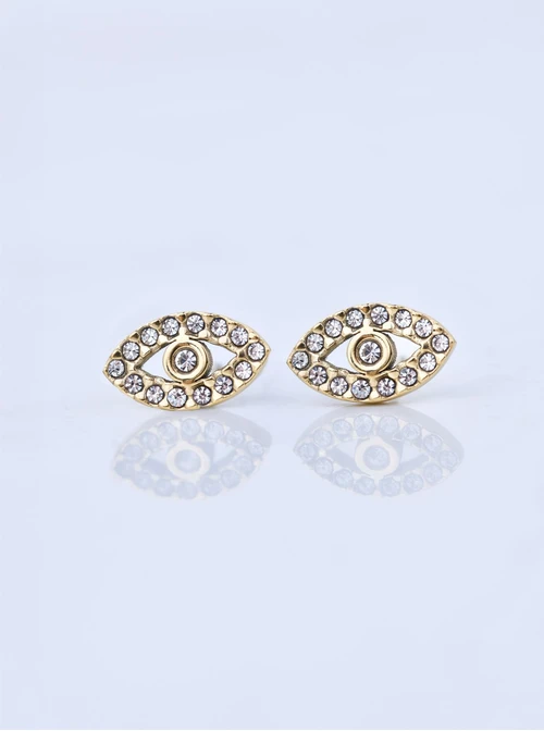 Kolczyki, oko proroka, stal pozłacana, S211321Z00