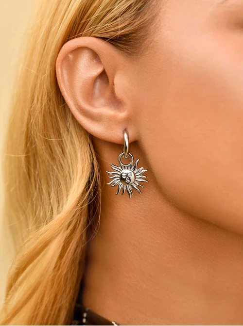 Kolczyki słońce, stal S211314S00