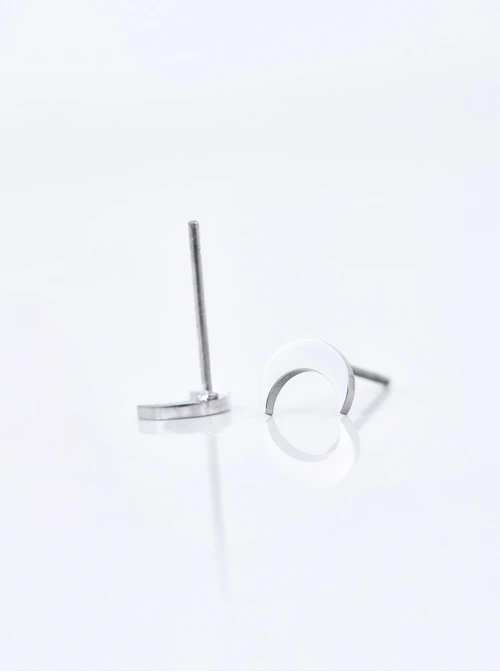 Kolczyki księżyce (0,6cm), stal S210559S00