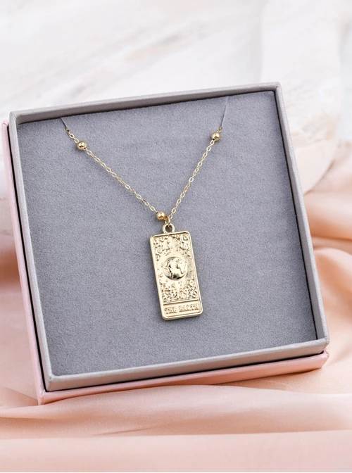 Naszyjnik Tarot Vezzi, stal pozłacana, S310630Z00