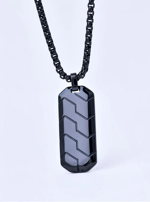 Naszyjnik męski, czarny S311523S01