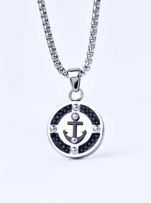 Naszyjnik męski, kotwica, stal S311514S00