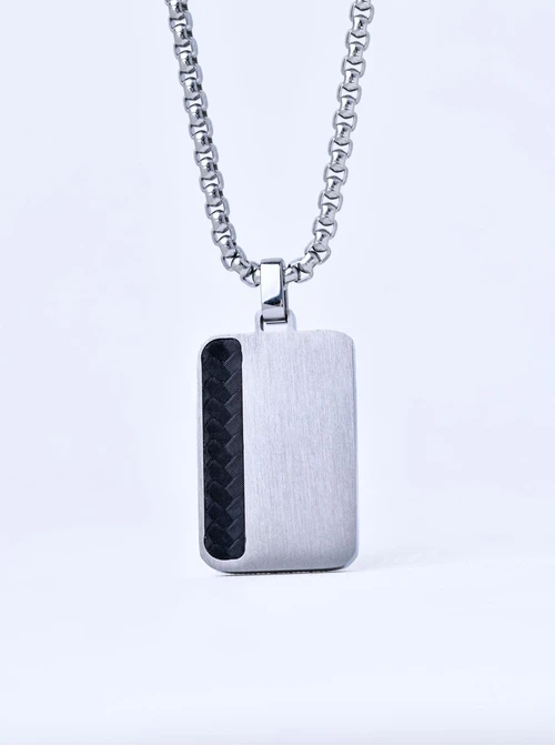 Naszyjnik męski, nieśmiertelnik, stal S311496S00