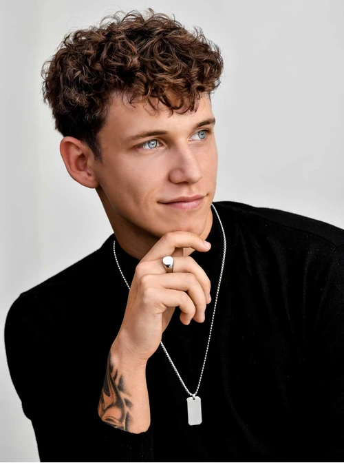 Naszyjnik męski, nieśmiertelnik, stal S311516S00