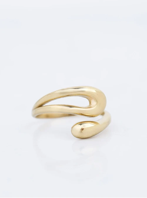 Pierścionek, stal pozłacana S411237Z00