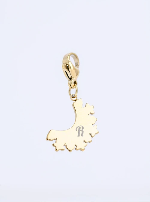 Zawieszka, charms księżyc, stal pozłacana SC11400Z00