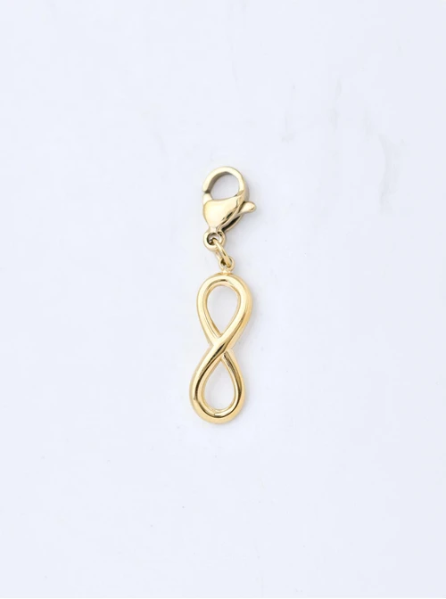 Zawieszka, charms nieskończoność, stal pozłacana SC11411Z00