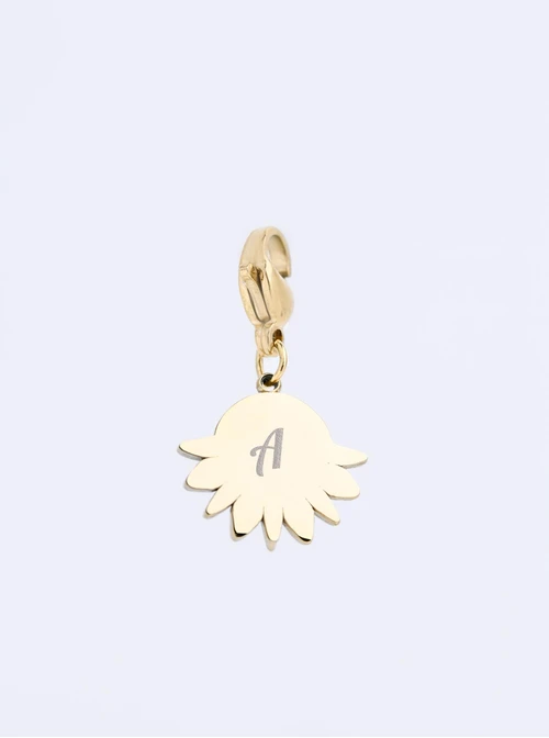 Zawieszka, charms słońce, stal pozłacana, SC11401Z00