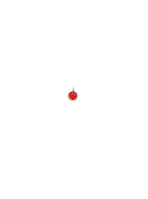 Zawieszka kryształ urodzeniowy, Lipiec, stal pozłacana SC10661Z00-07