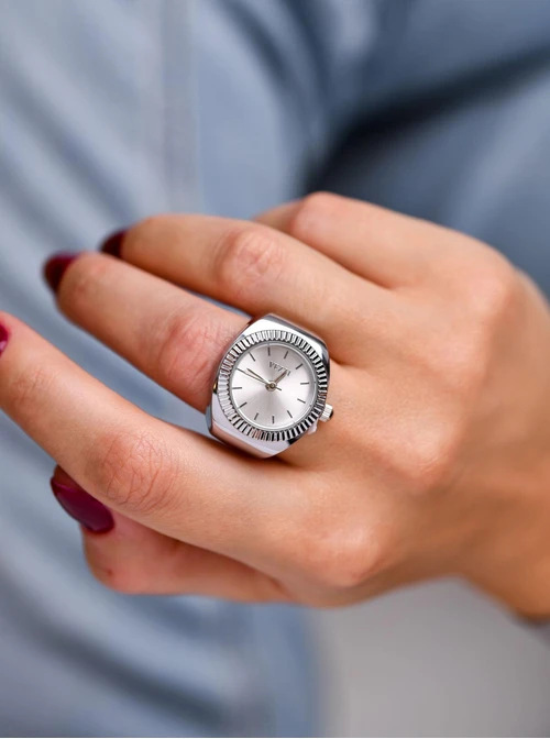 Zegarek, Pierścionek Vezzi, kolor srebrny S510810S00