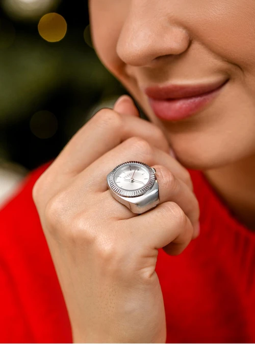 Zegarek, Pierścionek Vezzi, kolor srebrny S510810S00