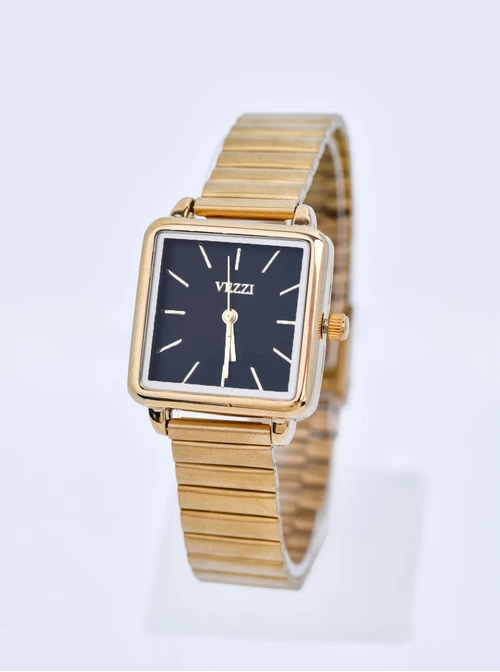Zegarek Vezzi, czarna tarcza, kolor złoty S509599Z00