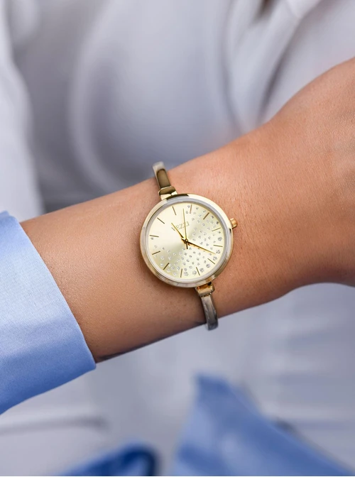 Zegarek Vezzi, kryształki, kolor złoty B510824Z00