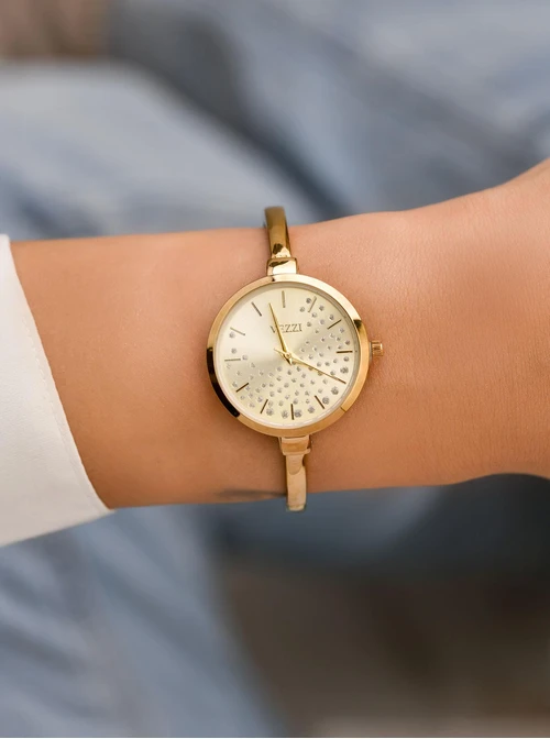 Zegarek Vezzi, kryształki, kolor złoty B510824Z00